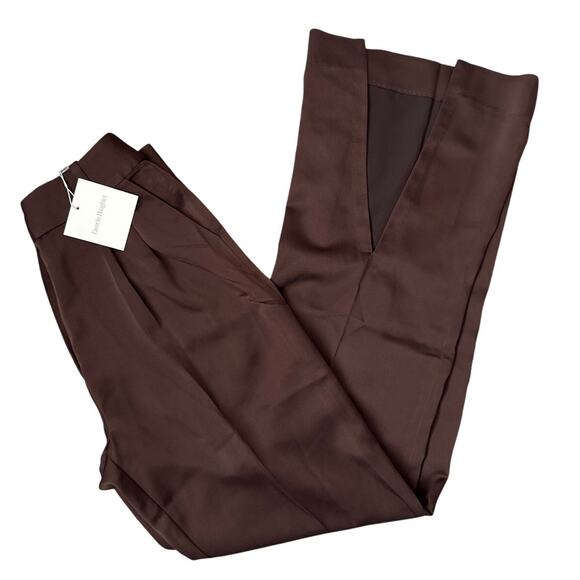 Favorite Daughter Split Decision Silky Trousers in‎ Chocolate Size 2 - Picture 9 of 14